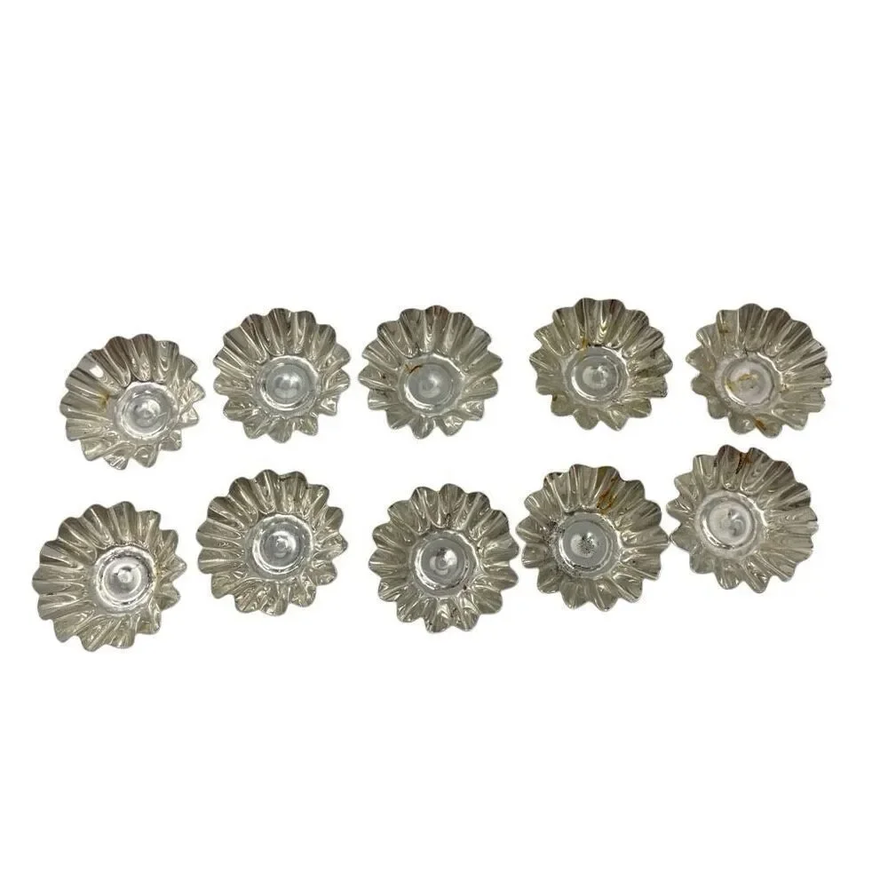 Vintage Sweden Ribbed Fluted Mini Aluminum Tartlet Mold Lot of 42 Various Shapes